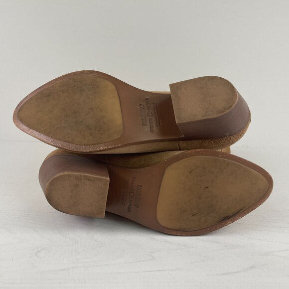 Thursday Chelsea Boots Womens 6.5 Suede Beige Handmade Leather Ankle Booties - Picture 11 of 11